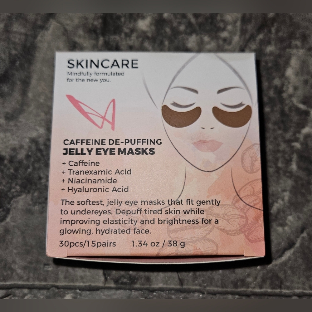 LaSplash Cosmetics Skincare Caffeine De-Puffing Jelly Eye Masks 30ct